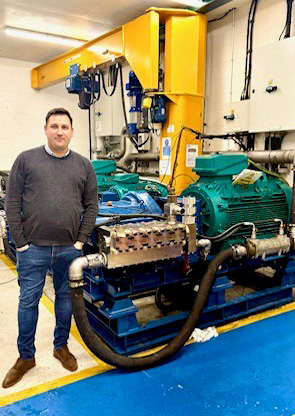 Hughes Pumps Ltd next to the Iso 9001 testing facility in house